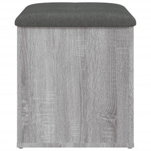 Pouf Contenitore Grigio Sonoma 42x42x45 cm in Legno Multistrato
