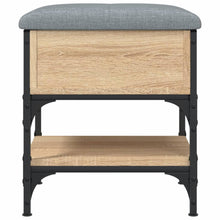 Laden Sie das Bild in den Galerie-Viewer, Pouf con contenitore Rovere Sonoma 42x42x45 cm in Legno Multistrato