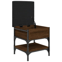 Laden Sie das Bild in den Galerie-Viewer, Pouf con Contenitore Rovere Marrone 42x42x45 cm in Legno Multistrato