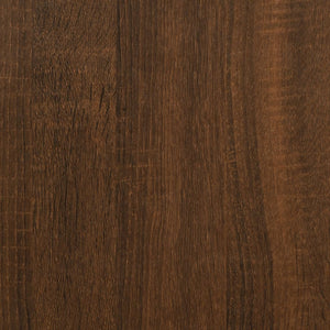Pouf con Contenitore Rovere Marrone 42x42x45 cm in Legno Multistrato