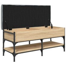 Load image into Gallery viewer, Panca PortaScarpe con Vano Contenitore Pouf Rovere Sonoma 102x42x45 cm Legno Multistrato