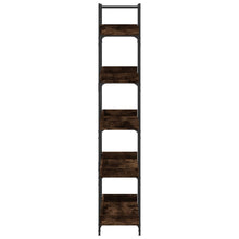 Charger l&#39;image dans la galerie, Libreria 5 Ripiani Rovere Fumo 100x33x180,5cm Legno Multistrato