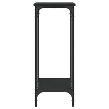 Carica l&#39;immagine nel visualizzatore di Gallery, Mobiletto Consolle Nero 75x30,5x75 cm in Legno Multistrato