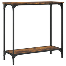 Carica l&#39;immagine nel visualizzatore di Gallery, Mobiletto Consolle Rovere Fumo 75x30,5x75 cm Legno Multistrato