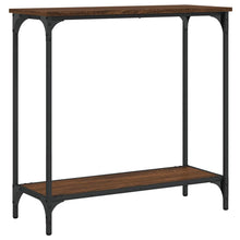 Carica l&#39;immagine nel visualizzatore di Gallery, Mobiletto Consolle Rovere Marrone 75x30,5x75cm Legno Multistrato