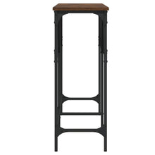 Carica l&#39;immagine nel visualizzatore di Gallery, Mobiletto  Consolle Rovere Marrone 140x29x75 cm Legno Multistrato