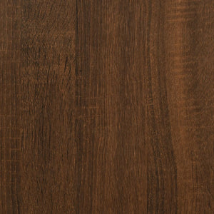 Mobiletto Consolle Rovere Marrone 140x23x75 cm Legno Multistrato