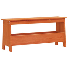 Load image into Gallery viewer, Panca da Ingresso Marrone Cera 100x28x45 cm Legno Massello Pino