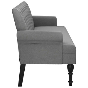Divanetto Grigio Scuro 120x62x75,5 cm in Tessuto