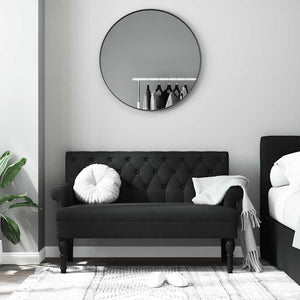 Divanetto Nera 120x62x75,5 cm in Tessuto