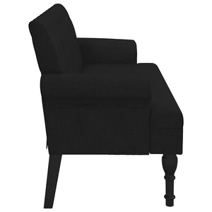 Divanetto Nera 120x62x75,5 cm in Tessuto