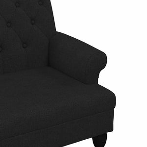 Divanetto Nera 120x62x75,5 cm in Tessuto
