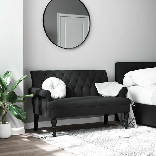 Divanetto Nera 120x62x75,5 cm in Tessuto