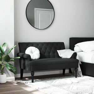Divanetto Nera 120x62x75,5 cm in Tessuto