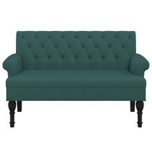 Load image into Gallery viewer, Divanetto Verde Scuro 120x62x75,5 cm in Tessuto