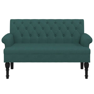 Divanetto Verde Scuro 120x62x75,5 cm in Tessuto