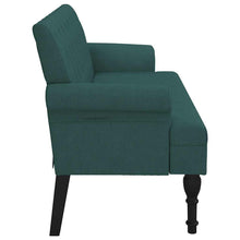 Load image into Gallery viewer, Divanetto Verde Scuro 120x62x75,5 cm in Tessuto