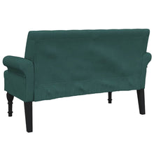 Load image into Gallery viewer, Divanetto Verde Scuro 120x62x75,5 cm in Tessuto
