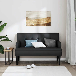 Divanetto Nera 112x65,5x75 cm in Similpelle