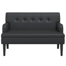 Load image into Gallery viewer, Divanetto Nera 112x65,5x75 cm in Similpelle