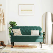 Load image into Gallery viewer, Divanetto Verde Scuro 119,5x64,5x75 cm in Velluto