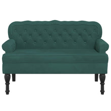 Load image into Gallery viewer, Divanetto Verde Scuro 119,5x64,5x75 cm in Velluto