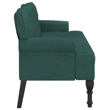 Load image into Gallery viewer, Divanetto Verde Scuro 119,5x64,5x75 cm in Velluto