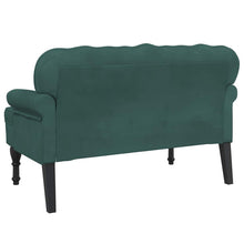 Load image into Gallery viewer, Divanetto Verde Scuro 119,5x64,5x75 cm in Velluto