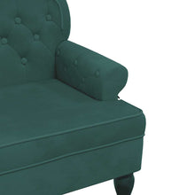 Load image into Gallery viewer, Divanetto Verde Scuro 119,5x64,5x75 cm in Velluto
