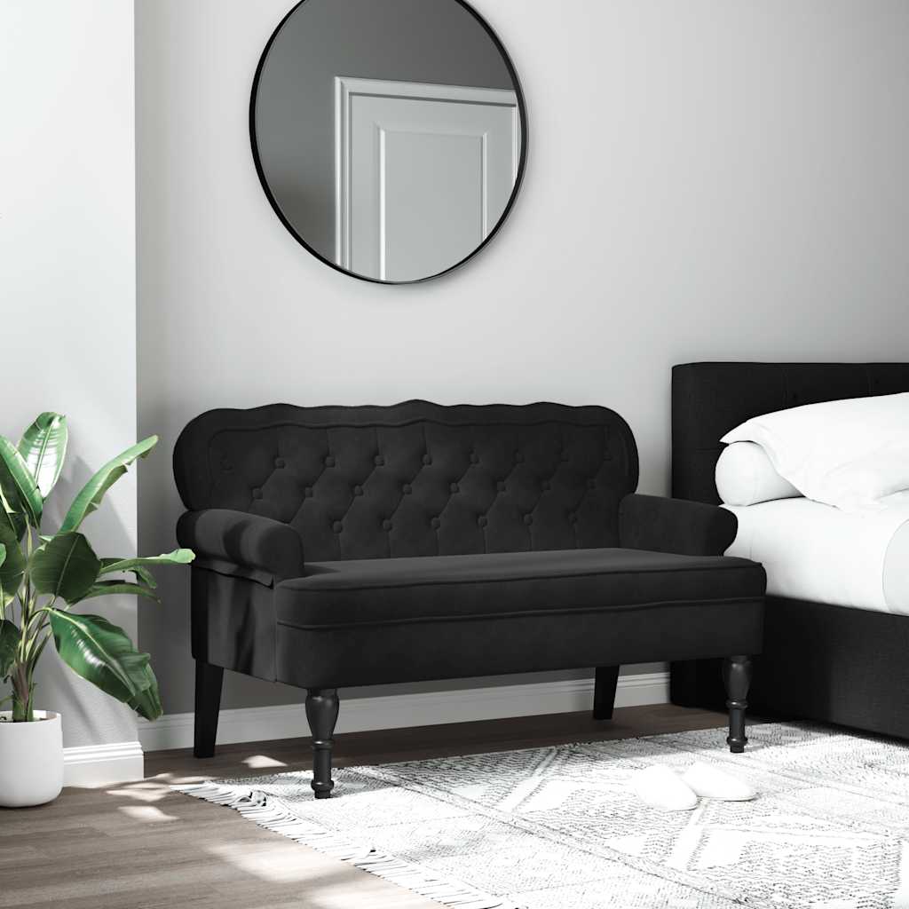 Divanetto Nera 119,5x64,5x75 cm in Velluto