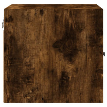 Load image into Gallery viewer, Mobiletto da parete con Anta in Vetro Rovere Fumo 35x37x35 cm