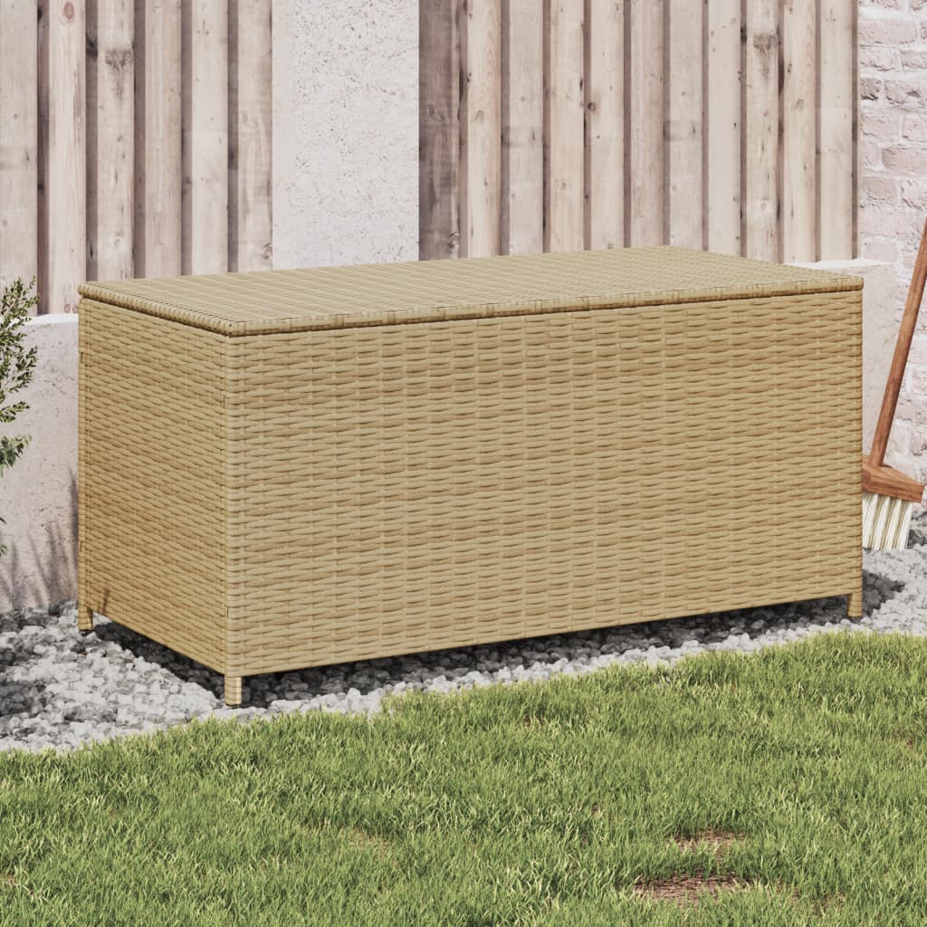 Cassapanca da Giardino Beige Misto 190L in Polyrattan