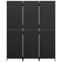 Carica l&#39;immagine nel visualizzatore di Gallery, Separè  3 Pannelli Nero in Polyrattan