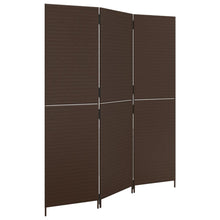 Load image into Gallery viewer, Separè 3 Pannelli Marrone in Polyrattan