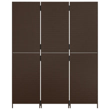 Load image into Gallery viewer, Separè 3 Pannelli Marrone in Polyrattan