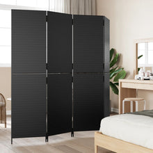 Load image into Gallery viewer, Separè 4 Pannelli Nero in Polyrattan