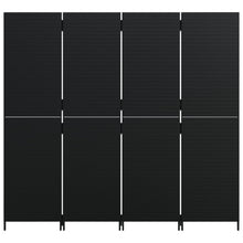 Load image into Gallery viewer, Separè 4 Pannelli Nero in Polyrattan