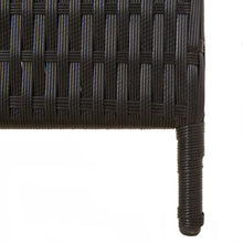 Load image into Gallery viewer, Separè 4 Pannelli Nero in Polyrattan