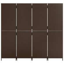 Load image into Gallery viewer, Separè 4 Pannelli Marrone in Polyrattan