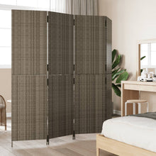Load image into Gallery viewer, Separè 4 Pannelli Grigio in Polyrattan