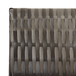 Separè 4 Pannelli Grigio in Polyrattan