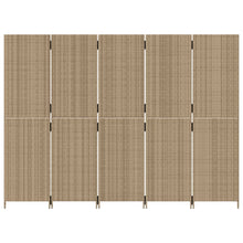 Load image into Gallery viewer, Separè 5 Pannelli Beige in Polyrattan