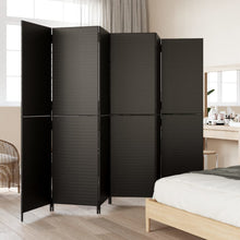 Load image into Gallery viewer, Separè 6 Pannelli Nero in Polyrattan