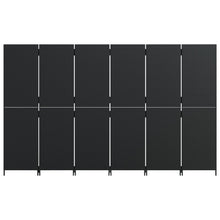 Load image into Gallery viewer, Separè 6 Pannelli Nero in Polyrattan