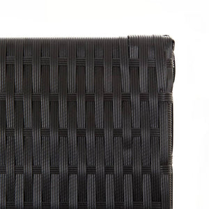 Separè 6 Pannelli Nero in Polyrattan