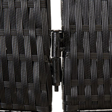 Load image into Gallery viewer, Separè 6 Pannelli Nero in Polyrattan