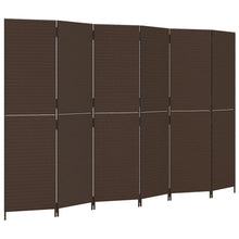 Load image into Gallery viewer, Separè 6 Pannelli Marrone in Polyrattan