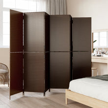 Load image into Gallery viewer, Separè 6 Pannelli Marrone in Polyrattan