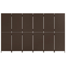 Load image into Gallery viewer, Separè 6 Pannelli Marrone in Polyrattan