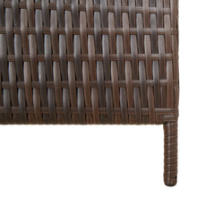 Load image into Gallery viewer, Separè 6 Pannelli Marrone in Polyrattan